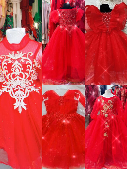 red lace occasion dress