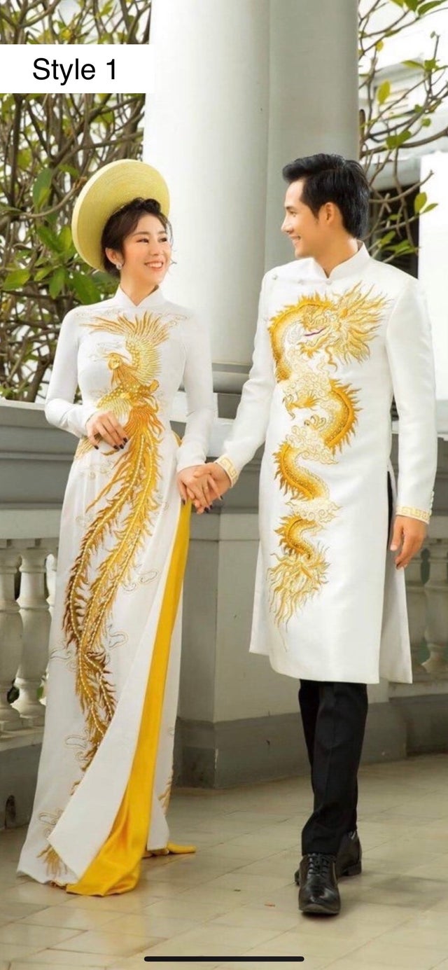 Vietnam wedding Ao Dai - The traditional Vietnamese wedding Aodai for full  of cultural symbols - Nicole Bridal